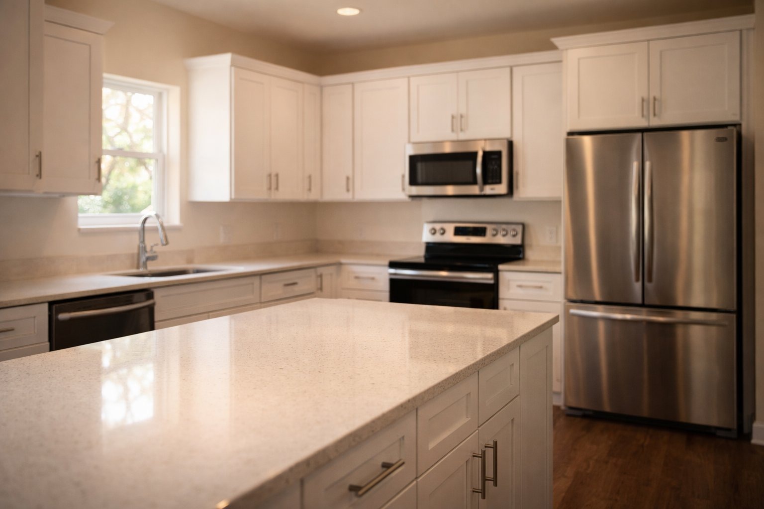 Modern kitchen in a rental property representing data-driven renovation decisions for property owners